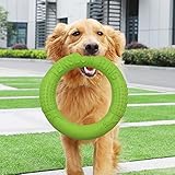 EUBEISAQI Hundering-Spielzeug für Aggressive Kauer | Unzerstörbares Hundekauspielzeug für Training und Zahnreinigung,Floating Dog Disc Toys, Sommer-Haustiertraining Outdoor-Hundekauspielzeug