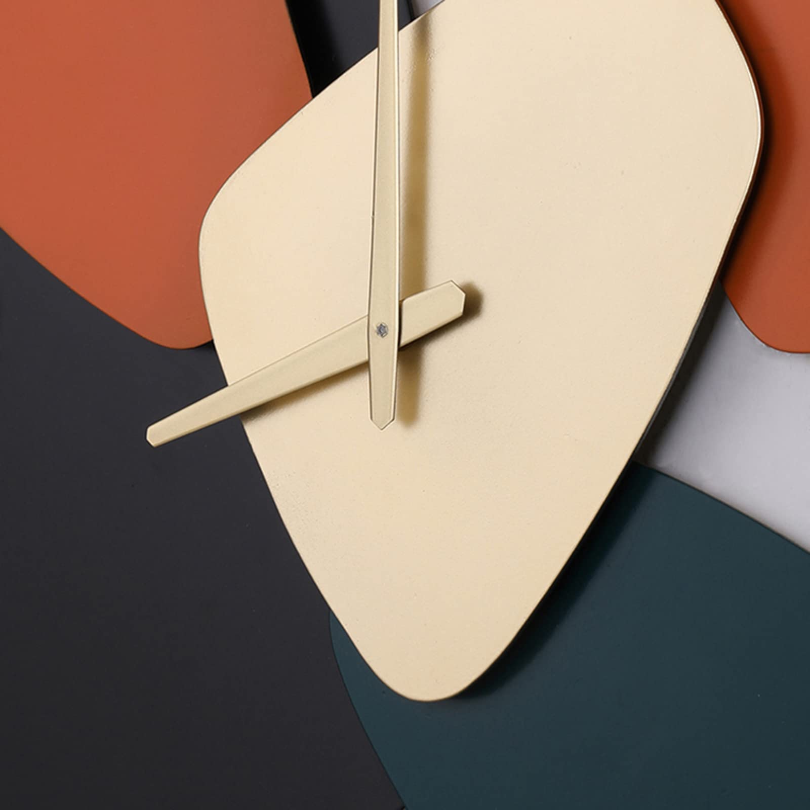 Relojes decorativos de metal, cuarzo artístico estéreo 3D creativo, relojes de pared silenciosos que no hacen tictac, para el hogar, oficina, sala de estar interior, dormitorio, cocina, eficiencia de