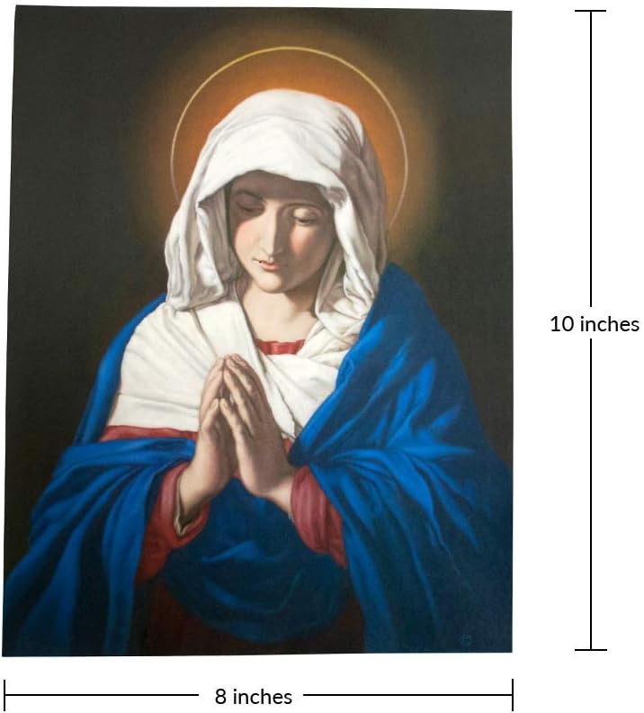 ビラージュギフトのインポーター 10インチ Sorrowsの聖母アートワーク | 美しいフルカラー画像 | あらゆる家や礼拝の場所に