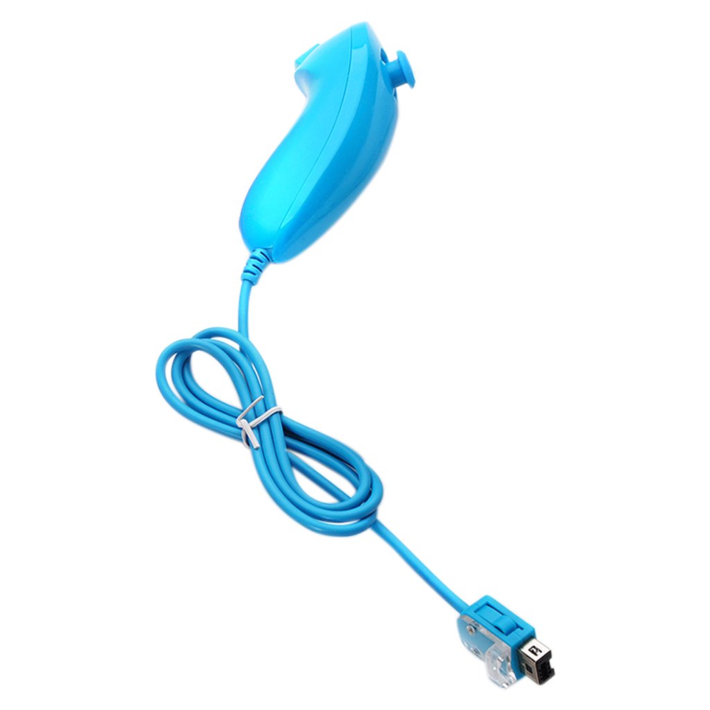 LGQing Nunchuk Video Game Controller Remote for Ninten-do Wii Console 5 Colors