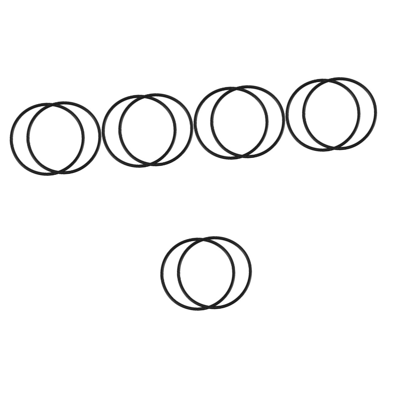 Toddmomy 10 Piezas Anillo de Sellado de la Tapa de la Bomba Anillo de Bomba de Filtro Anillos de Sellado del Filtro selladores de filtros para Piscinas Partes del Filtro Caucho Black