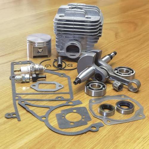 KUMEKA TS400 Cylinder Crankshaft Bearings Seals Gaskets Spark Plug Rebuild Set Concrete Cut-Off Saws Parts, silver