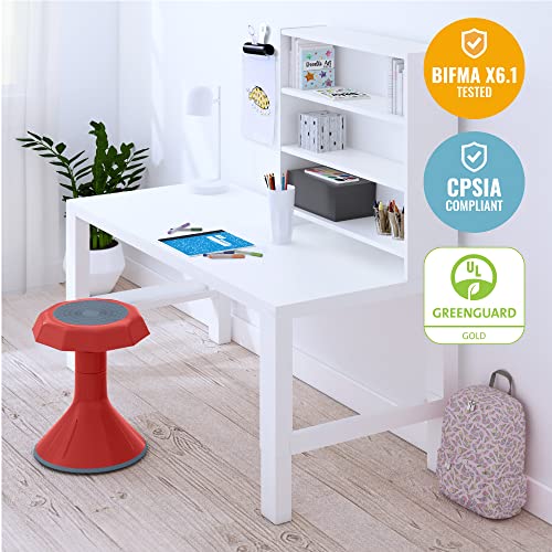 Ecr4Kids Ace Active Core Engagement Wobble Stool, 15-Inch Seat Height, Flexible Seating, Red #TOP5