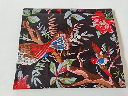 Image of Floral Printed Cotton Fabric Cloth Hand Block Print Fabric Women Material Running Jaipuri Hand Block Printed Women Dress Material Kurtis Natural 44 inch Inches Width 2.5 Meter (Pattern 33)