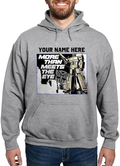 CafePress Custom Personalized More Than Meets The Eye Sweatshirt Men's Light Regular Fit Hooded Sweatshirt
