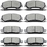 Front Rear Ceramic Brake Pads 8 Pieces Set fit for...