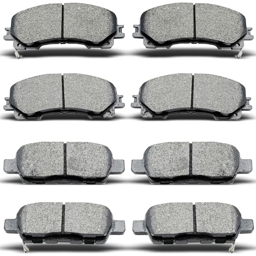Front Rear Ceramic Brake Pads 8 Pieces Set fit for Infiniti