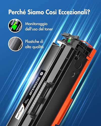 Toner compatible HP 207X haute capacité pour une impression précise - 7