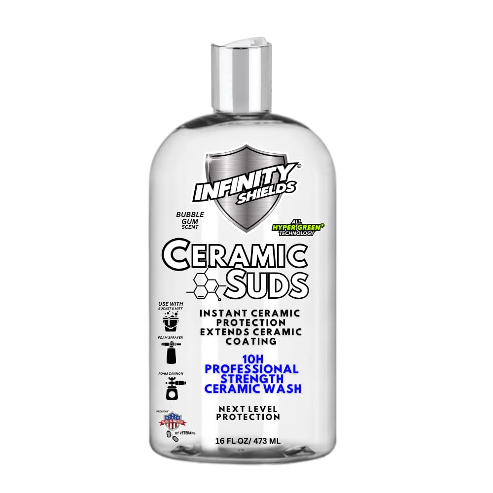 Ceramic Suds | Super Concentrated Ceramic Car Wash Soap | Protects & Extends | Bubble Gum Scented | 16oz