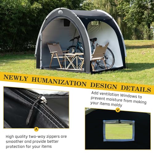 image for Happy Travel Bike Storage Shed Tent,Outdoor Portable Bicycle Storage S