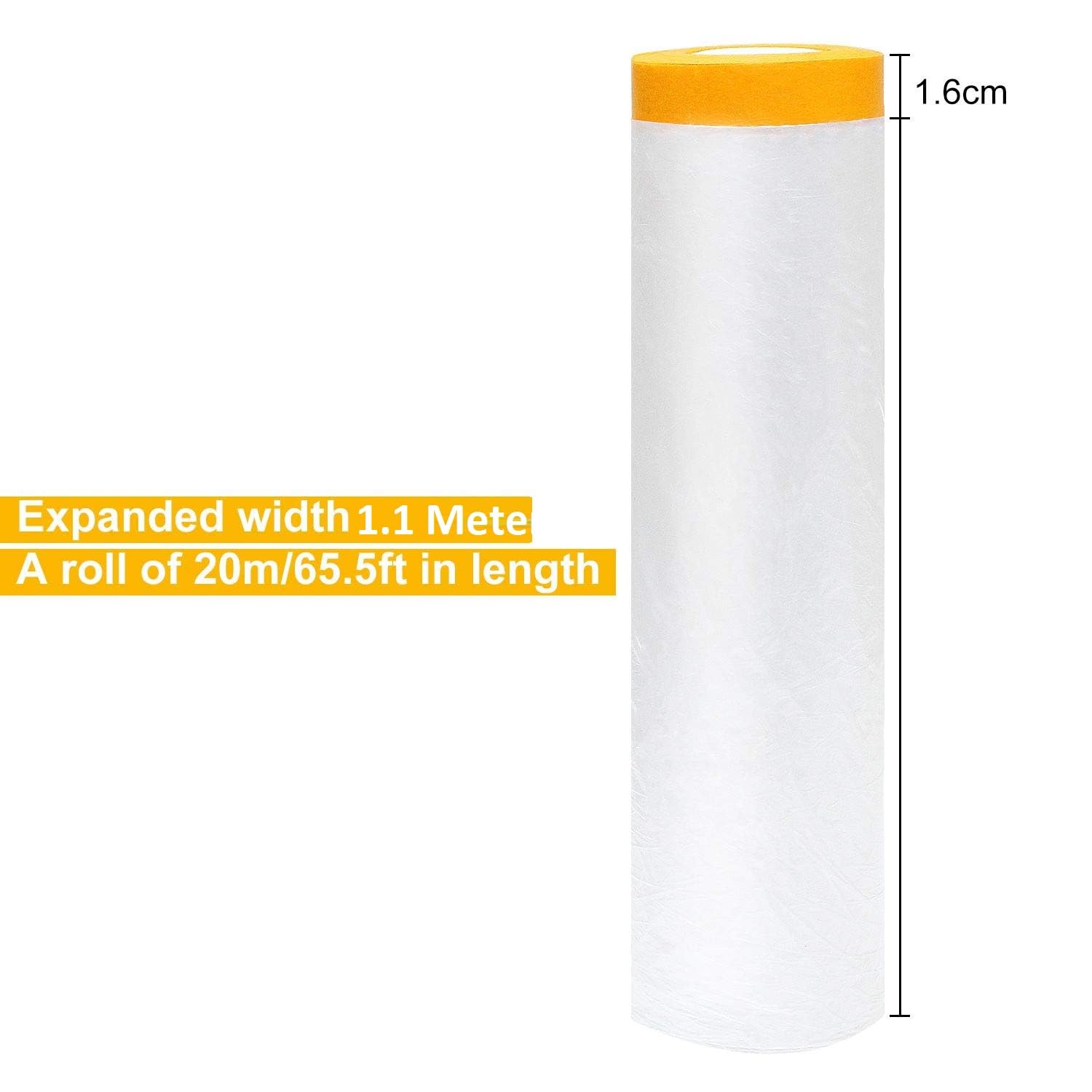 Delzon 5 Meter Single Side Adheshiv Heavy Duty, Transparent Reusable Nano Adhesive Tape, Washable Traceless Strong Gel Tape for Carpet,Photos Posters