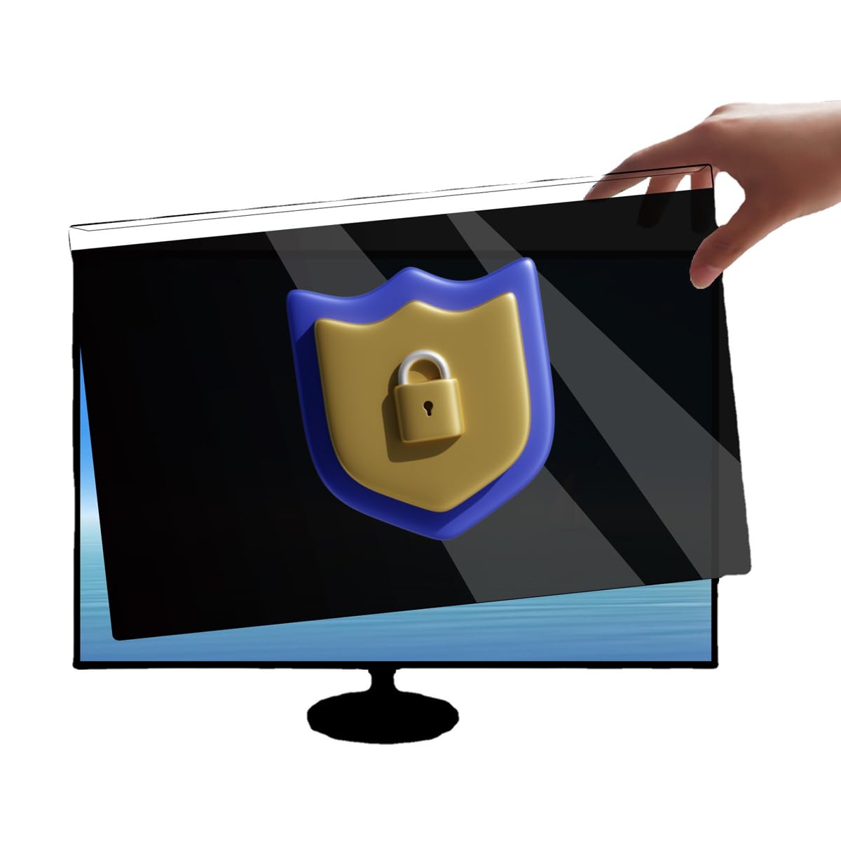Protezione per Display per La Privacy, Filtro Universale per Schermo per La Privacy a Luce Blu Compatibile con Computer Widescreen, Pellicola Temperata per La Privacy,27in 612.6 * 356mm