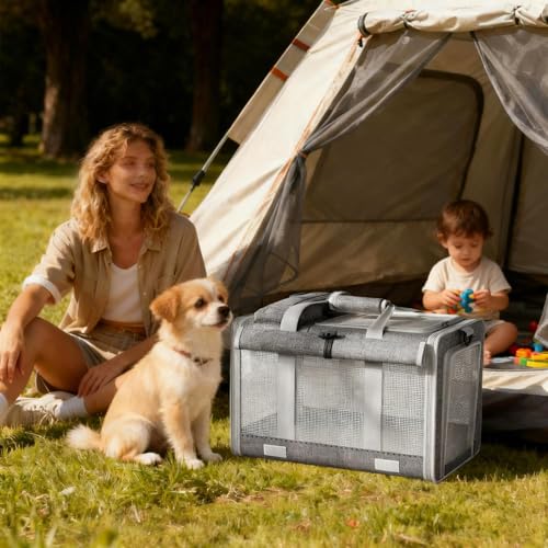 Sac pour chat haute capacité avec finitions et doublure premium