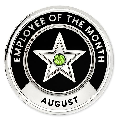 Image of PinMart Employee of the Month Lapel Pin - 1 inch Cloisonne Enamel Pin