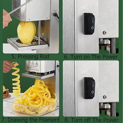 Cortadora eléctrica de espiral para papas Tornado miniatura 6
