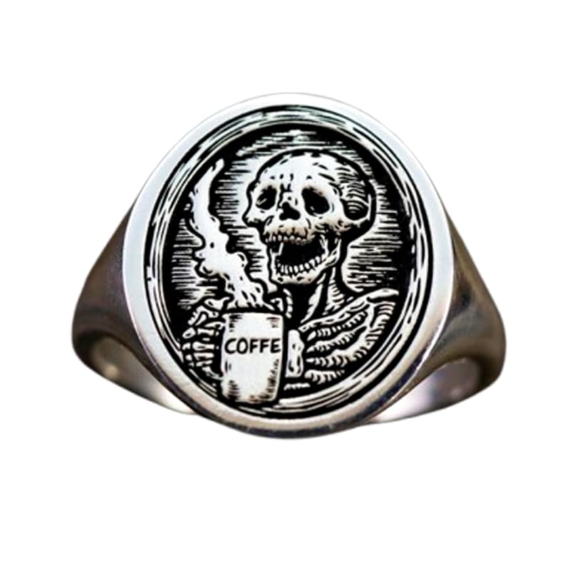 Bague squelette en argent massif, un bijou robuste qui ne verdit pas
