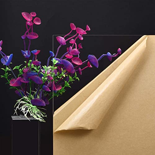 Image of DMiotech 12 inch x 12 inch 3mm Thick Plastic Acrylic Sheet PMMA Acrylic Board for Craft DIY Display Project Sign Blank White Clear