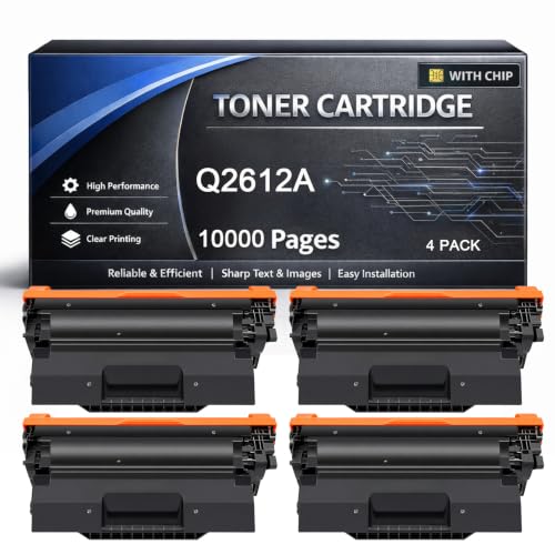 Toner Q2612A compatible HP LaserJet 1012 pour supprimer les pannes d'encre noire