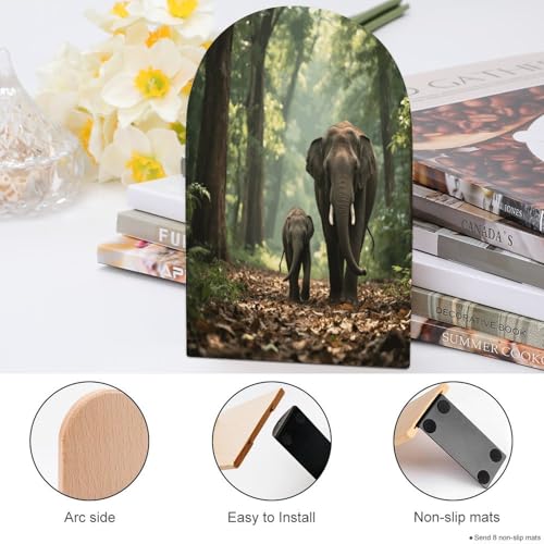 Sujetalibros de elefantes para evitar caídas de libros en estanterías 5