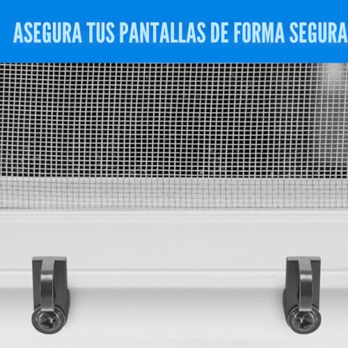 Miniatura 2 de Sujetadores Para Mosquiteras, 24 Piezas De Clip Para Mosquitera Con Tornillos, Recambios De Sujeción Para Paneles Antitormenta Accesorios Desplazados Para Casa Oficina Comercial