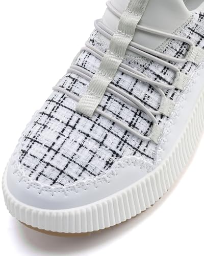 Kyedoo Women's Platform Chunky Sneakers Comfortable Casual Fashion Lace-up City Travel Walking Shoes 5