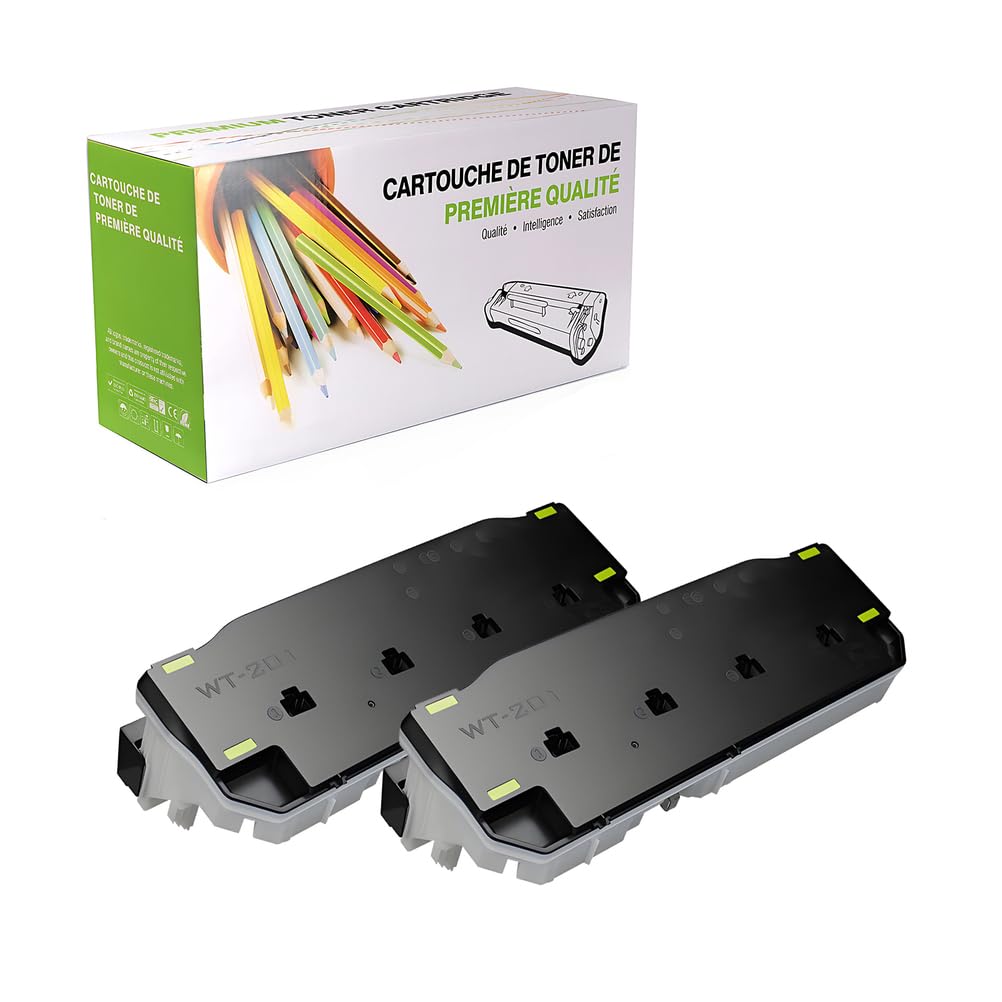 Kompatybilny zamiennik pojemnik na zużyty toner dla Canon WT-201 WT201 WT-A3 do użytku z Canon Color ImageCLASS MF810CDN MF820CDN drukarką,(czarny-30000 stron),2 pack