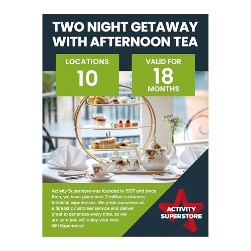 Activity Superstore Two-Night Getaway with Afternoon Tea Gif