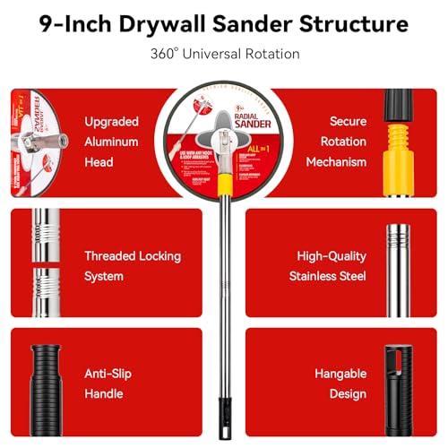 GRENTOOL Pole Sander for Drywall