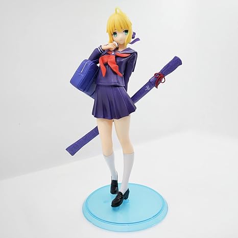 Amazon Co Jp 運命 セイバーアルトリアペンドラゴンアニメフィギュア 立ちポーズ高校制服evr エッチフィギュアかわいい女の子アニメ アニメ キャラクター像pvcフィギュアモデル人形アニメファンのためのギフト ホビー