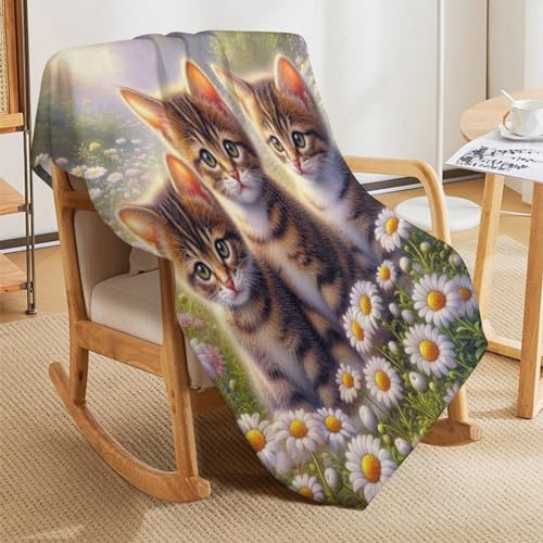 Couverture flanelle chat de qualité supérieure pour drap de lit élégant - 7