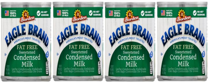 Generic (Pack Of 4 Cans) Fat Free Sweetened Condensed Milk, 14 oz