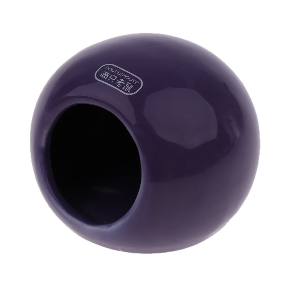 Enakshi Small Animal Ceramic Sleep Bed Hamster House Cage Nest Bird Ferret Purple |Pet Supplies | Small Animal Supplies | Beds Hammocks & Nesters