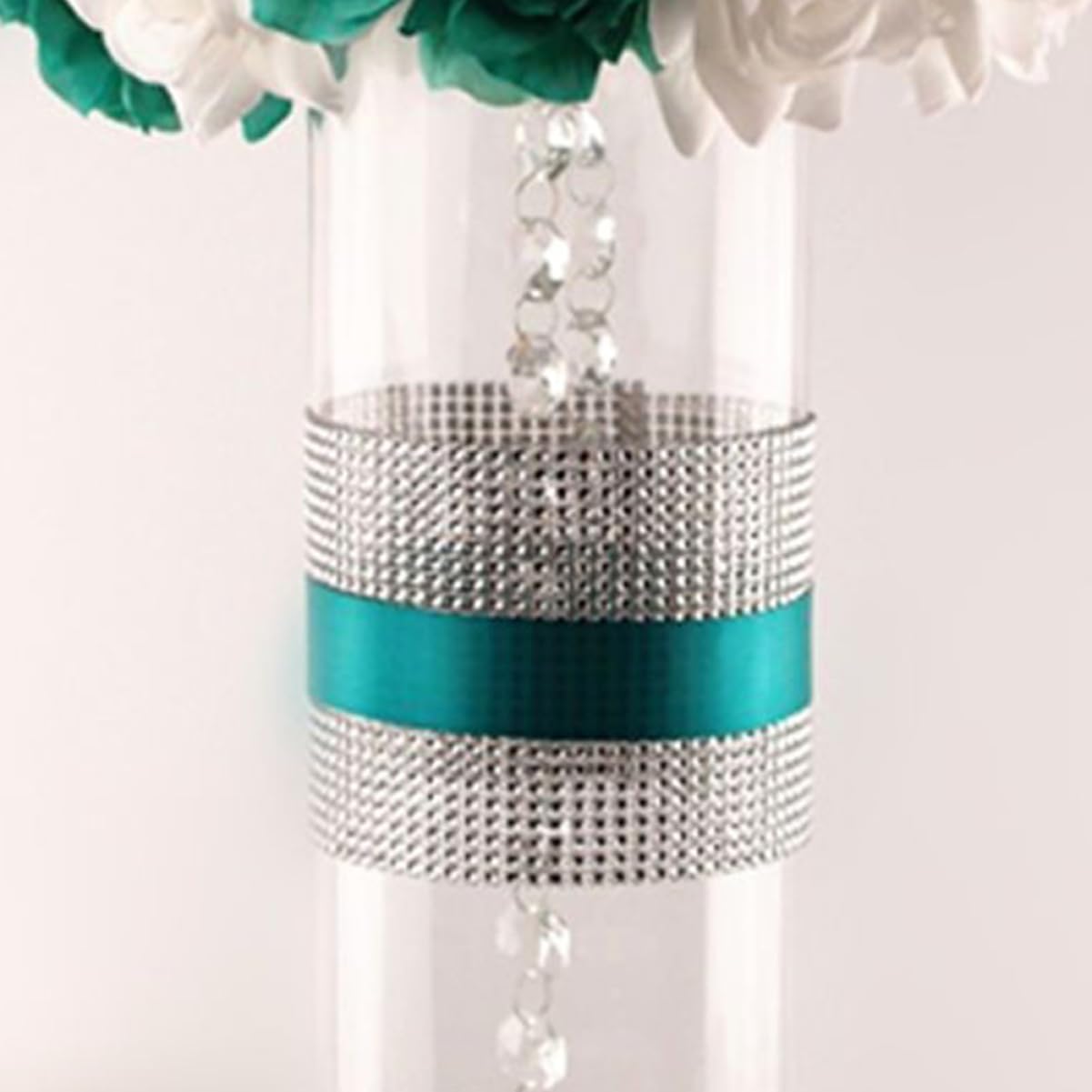 Amosfun 3 Rouleaux ruban strass décoratif accessoire bricolage decoration noel Ceinture ruban pour voiture de mariage etiquette autocollante Accessoires de costumes bordure en strass