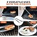 Proud Grill Connect it Magnetic BBQ Tool Set - 2 BBQ Tools - 4 Uses | Elegant Stainless Steel Design| Spatula and Fork Connect to use as Tongs and Server | Premium BBQ Utensil and Grill Accessory