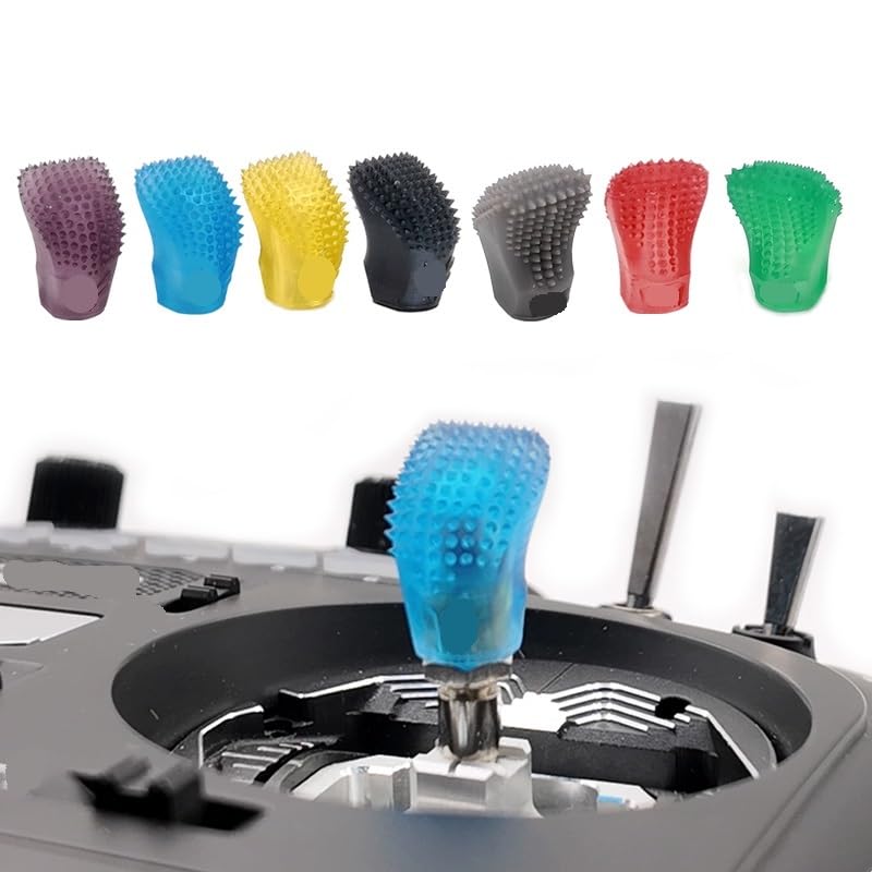 Compatibile con RadioMaster Punte Joystick Ergonomiche Coppia | Tappo resina antiscivolo per V16 V14 Boxer AG01(M4 yellow)