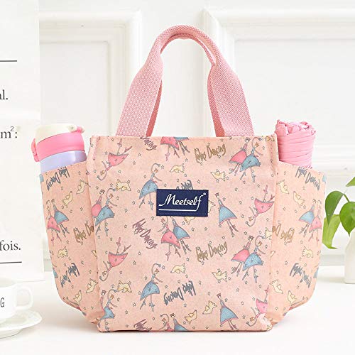 Isolierte Einkaufstasche,Leuchtend Gelb Multifunktionsdrucker Kühlergehäuse Blumendruck Tragbaren Isolierten Thermischen Frauen Essen Picknick