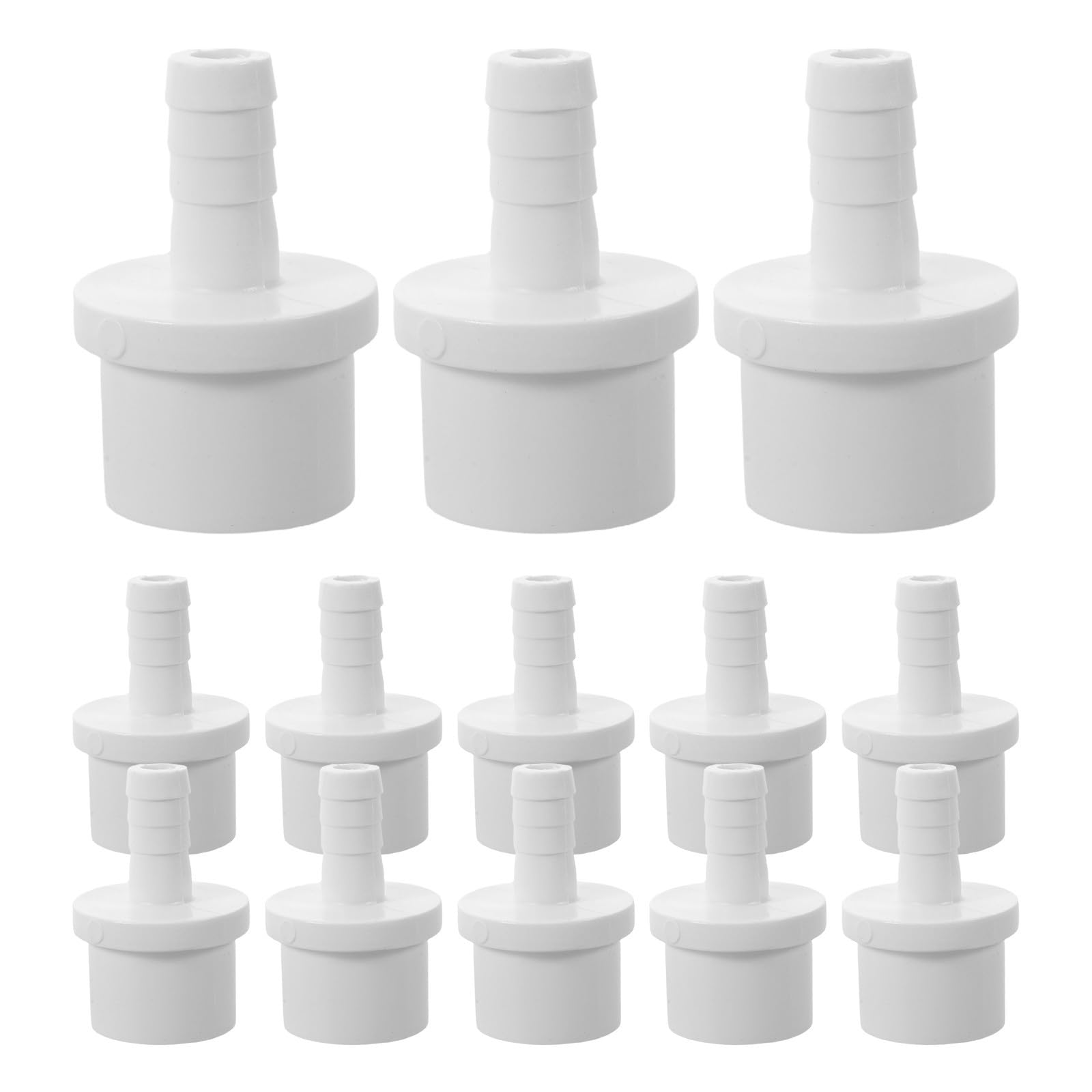 SOLUSTRE 100 Stück Aquarienschlauchverbinder aus Pvc mit Schnellverschluss und Verbesserter Dichtungsfunktion für Pool und Aquariumrohre 1x3/8 Außendurchmesser für Bewässerungssysteme