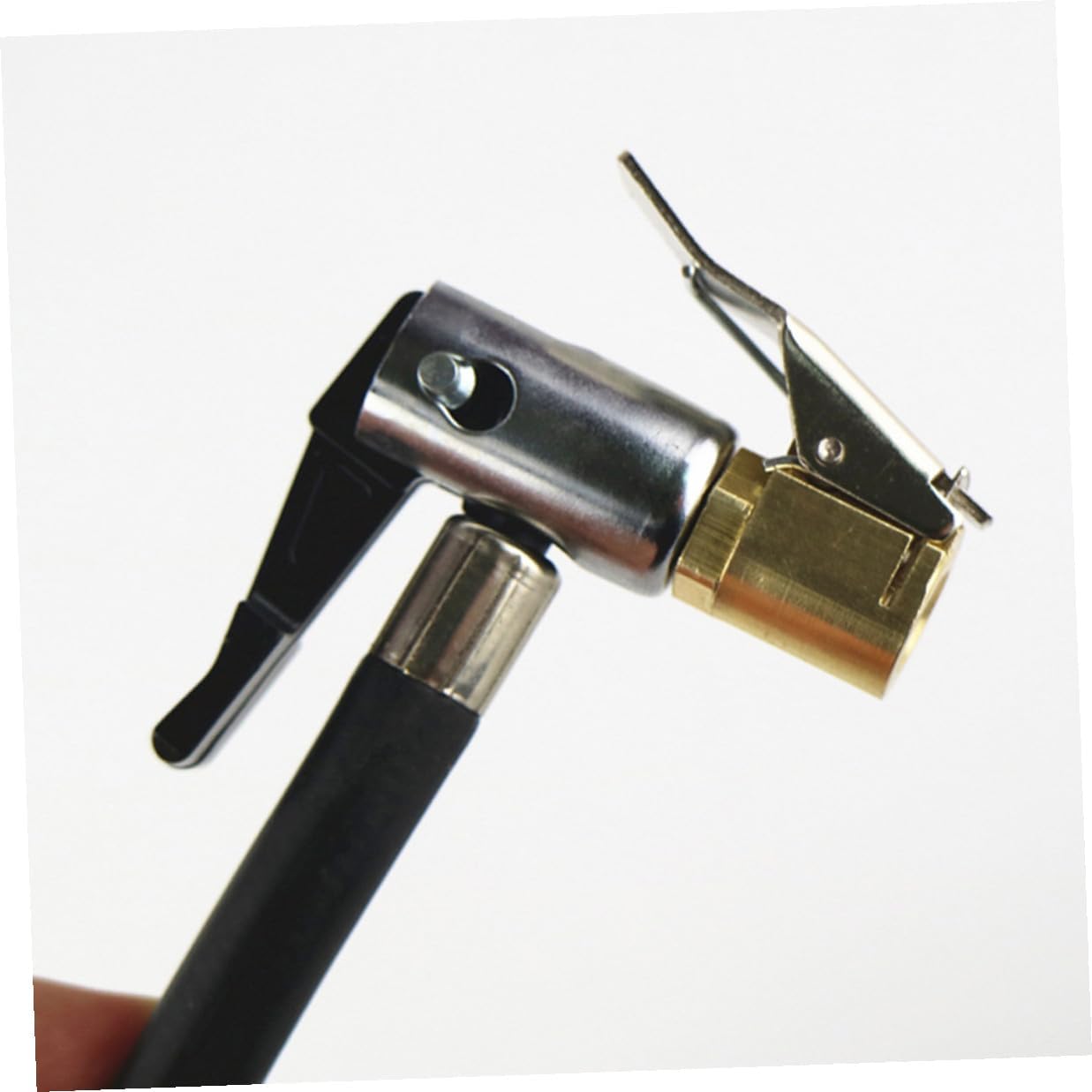 5pcs Brass Car Air Chuck Tire Inflator Clips Thread Nozzle Connector for Stable Leak-resistant Tire Valve Fixing Easy Installation Pneumatic Compressor Tool