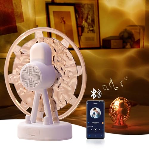 Altoparlante Proiettore Aurora Rumore Ruota Panoramica Onda per Bambini e Adulti a soffitto per home theatre Camera da bluetooth wireless bianco