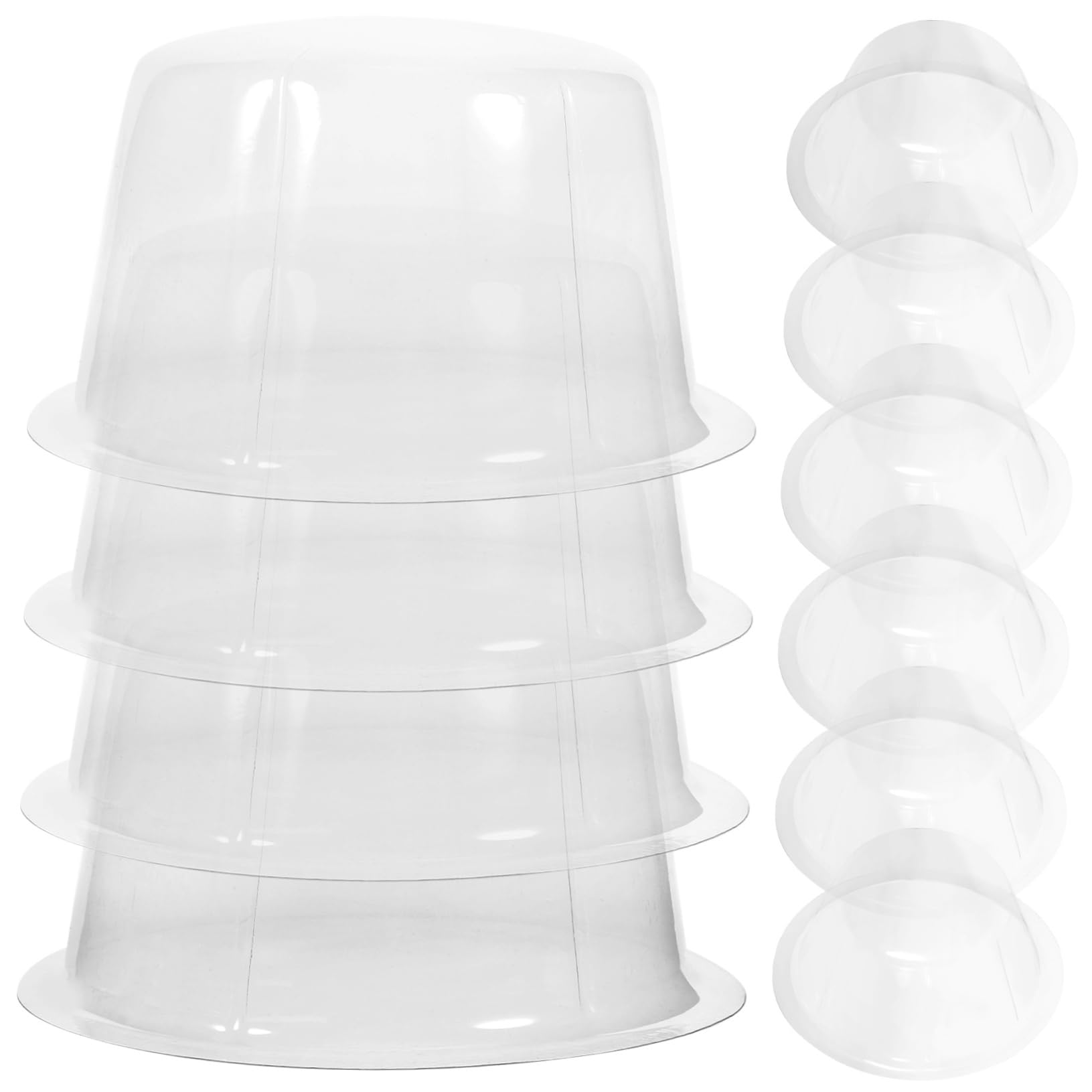 MAGICLULU Perchero para Gorras de Béisbol Transparente de Plástico 10piezas Inserción para Sombrero Visera 56-58Cm para Almacenamiento Fácil en Casa