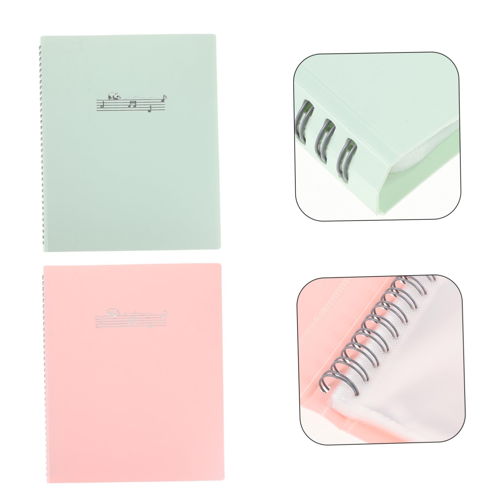 2 piezas Carpeta Transparente para Partituras de Almacenamiento de Música con Páginas Insertables Organizador Multifuncional para Documentos y Revistas Protector de Musicales