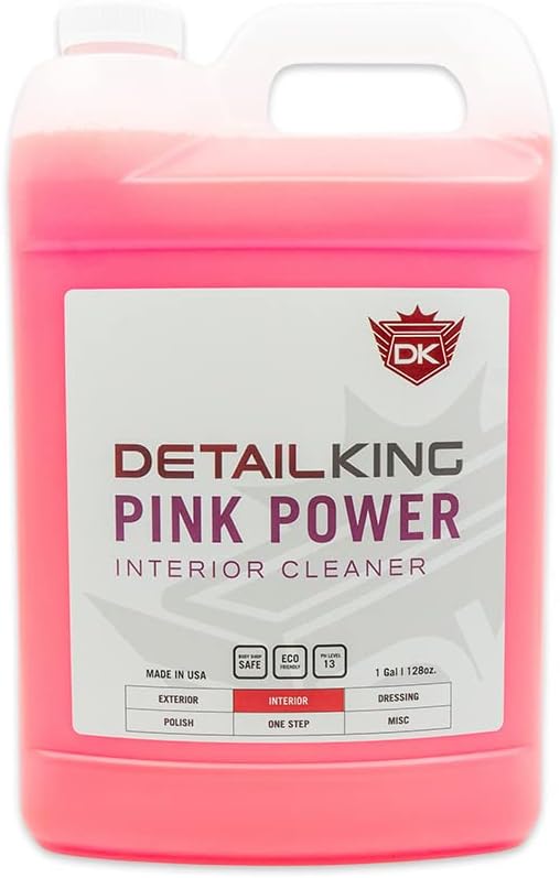Pink Power Automotive Interior Cleaner - Gallon - Perfect for Vinyl, Plastic & Leather Surfaces