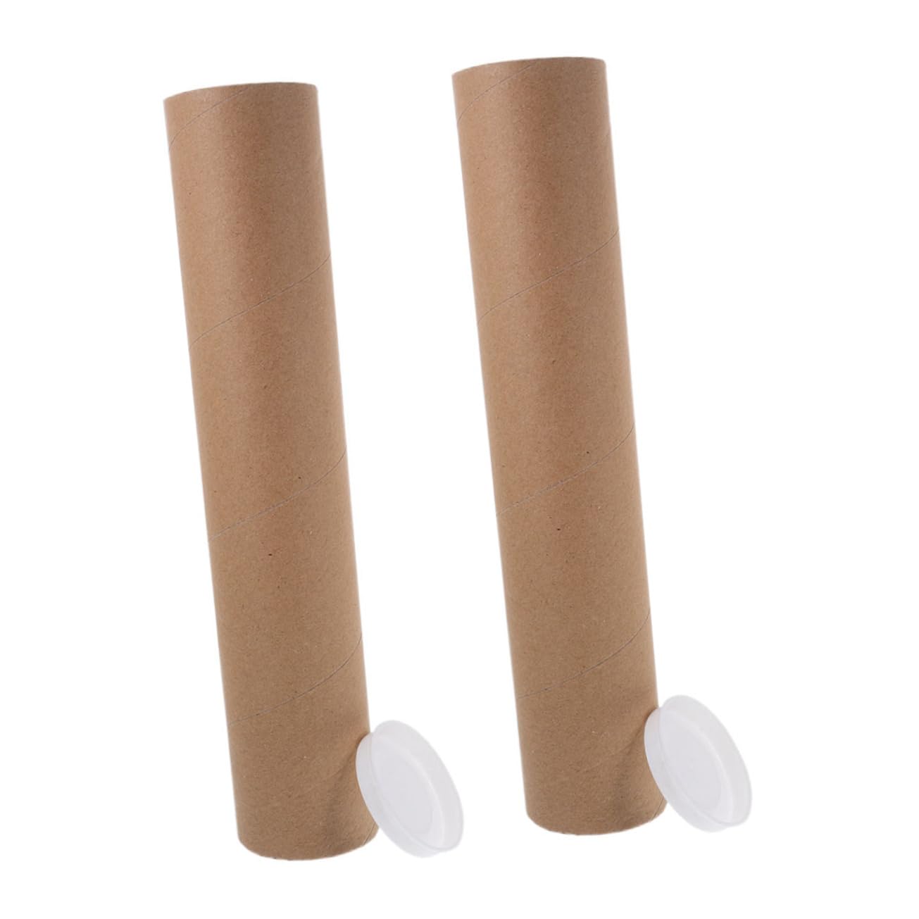 Housoutil 3 Ensembles Tube En Papier Kraft Lourd Pour Devoir Document Expéditeurs Art Tubes En Papier Tube D'expédition Protecteur D'affiche Tubes D'expédition Postale Kaki 2 Pièces * 3