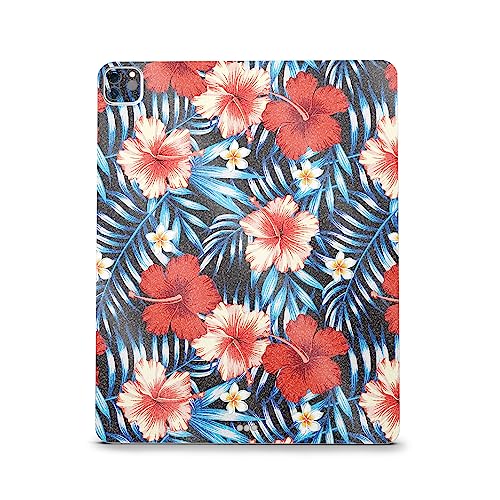 Image of MightySkins Carbon Fiber Skin Compatible With Apple iPad Pro 12.9 inch M2 6th Gen (2022) Full Wrap Kit - Modern Tropical | Protective Durable Textured Carbon Fiber Finish | Easy To Apply | Made in the USA