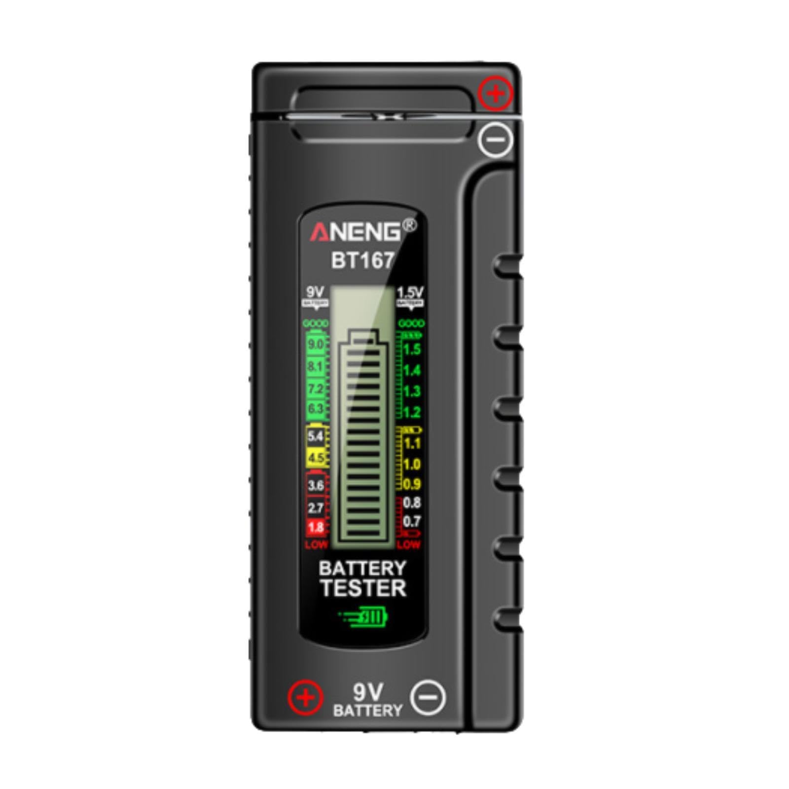 Neaxgeandx Style A Battery Tester Convenient 1.2-4.8V 9V Portable Accurate Battery Level Tester