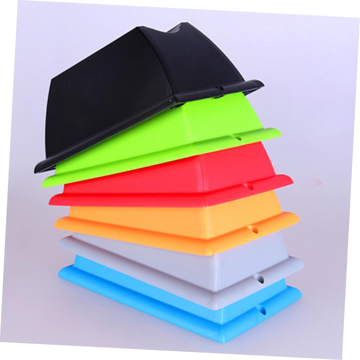 Abaodam Stationary Bike Converter Wheel Block Stabilizer for Indoor Cycling Abs Material Easy Assembly