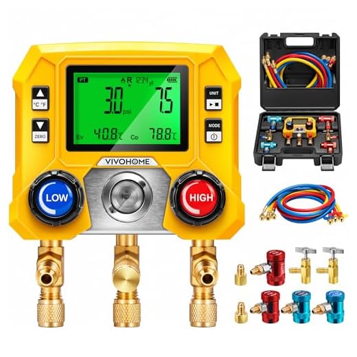 Digital HVAC Manifold Gauge Set