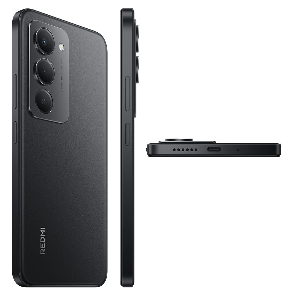 XIAOMI REDMI 15 Smartfon, 8 GB + 256 GB, ekran FHD 6,9", czarny, 7000 mAh, 1080 × 2340 pikseli, szybkie ładowanie 33 W, 144 Hz AdaptiveSync, podwójny aparat AI 50 MP, z ładowarką, bez NFC, Android 15