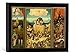 Produktbild Gerahmtes Bild von Hieronymus Bosch Totale, geöffnet: Triptychon, Der Heuwagen, Kunstdruck im hochwertigen handgefertigten Bilder-Rahmen, 40x30 cm, Schwarz matt