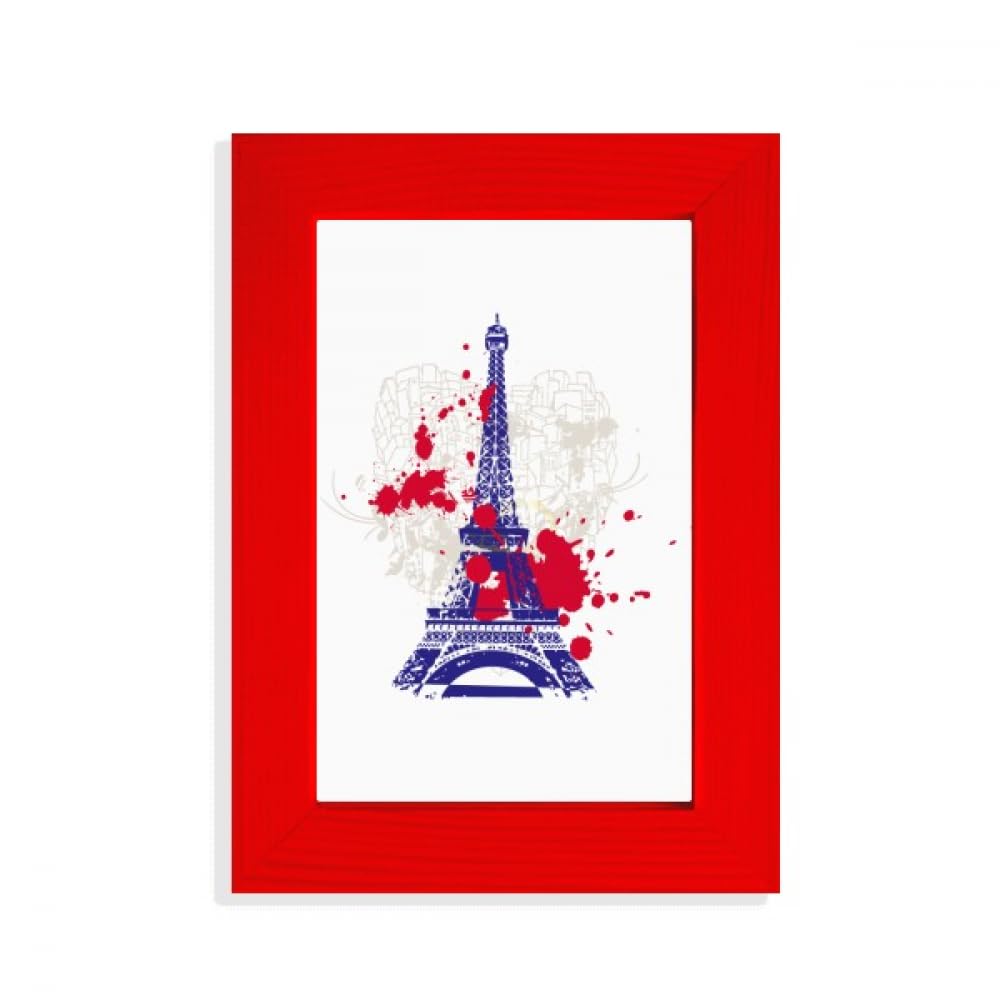 Cadre photo Tour Eiffel Paris rouge cadeau souvenir idéal de France